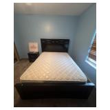 Queen Presswood Bed Frame with Mattress