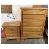 Chest of Drawers & 3-Drawer Nightstand