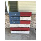 American Flag Pallet