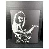 Eddie Van Halen Stencil-Style Canvas Print