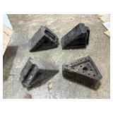 4 Heavy-Duty Wheel Chocks