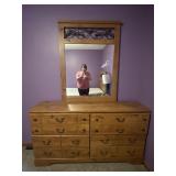 Presswood Dresser with Mirror