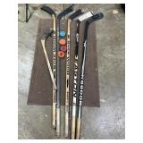 Hockey Sticks & Plastic Pucks