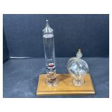 Galileo Thermometer and kerosene lamp