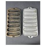 Cast iron corn bread pans: