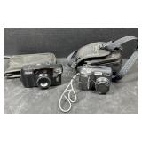 Canon Sure Shot 80 Tele & Nikon Coolpix 885 Camera