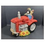 Mercuries China Cow on Red Tractor Cookie Jar