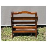 Wooden Magazine Rack