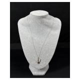 Donadiu Sterling Silver Angel Pendant Necklace