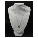Sterling Silver Skull Charm Necklace