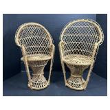 Wicker doll Chairs