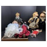 Collection of Porcelain & Collector Dolls