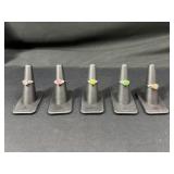 Gemstone rings