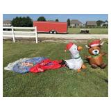Christmas Swan, Reindeer, Snow Globe Inflatables