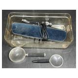 Auto Mirror, Magnifiers & Plastic Tray