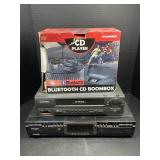Sylvania Boombox, Emerson VCR & Philips CDR