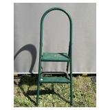 Green Metal Step Ladder