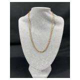 Sterling Silver Gold-Tone Twist Necklace