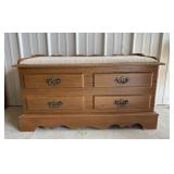 Cushioned Cedar Chest Bench