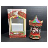 Christmas Carousel Music Box with Box