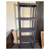 Hard plastic shelving