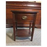 Mahogany one drawer night stand