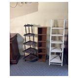 Three wooden shelves