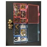 Earrings in cases