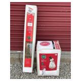 4  Christmas Tree and Snowman Decoration