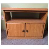 Wooden entertainment cabinet
