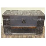 Antique Dome Top Steamer Trunk