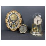 Vintage Clocks Including Elgin Anniversary Clock