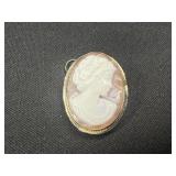 Sterling Silver Cameo pendant/brooch
