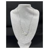 Sterling Silver beaded necklace