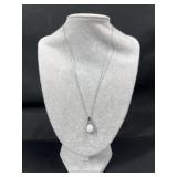 Sterling Silver necklace with opal pendant
