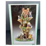 Bunny Treehouse Figurine with Original Box