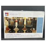 Interiors by Design 3-Pc Candle Holder Set