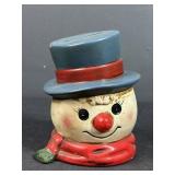 6" Snowman Bank