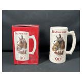 Budweiser 90th Anniversary Stein Mug