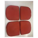 Red chair cushions