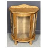 Small Curio Display Cabinet with Glass Door