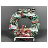 Fireman Snowman Wreath