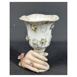 Victoria Ceramics Hand Painted Hand Vase