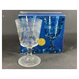1976 Bicentennial Libbey Glass Goblets in Box