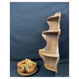Wooden Shelf and Fruit Decor