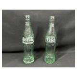 2 Vintage Coca Cola Bottles