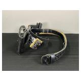 State Police Leather Belt with Holster