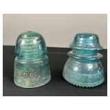 2 Glass Insulators