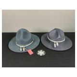 2 Illinois State Police Hats