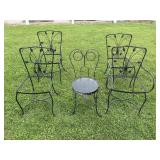 5 Metal Chairs